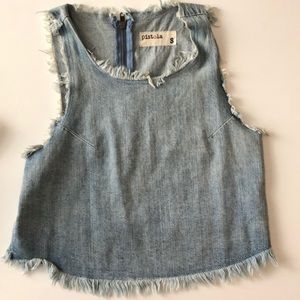 Denim Pistola cool girl top